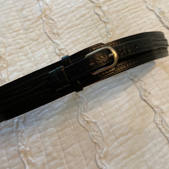 Black Leather Vogel of Texas Frontier Belt 32 - Picture 1 of 3
